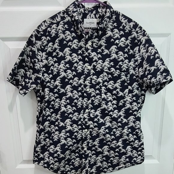 Goodfellow & Co Other - Goodfellow & Co Northrop Short Sleeve Men's Shirt, Size Large, Dark Blue